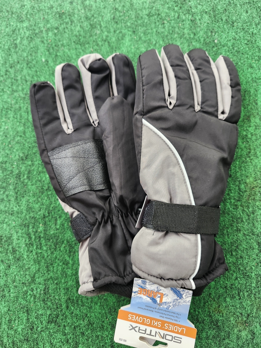 3M Thinsulate Black and Gray Winter Ski Gloves